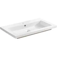 Comad Spirit keramische wastafel 81x46cm wit glans