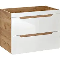 DMK Deutsches Milchkontor Aruba White 821 FSC onderkast 80cm eiken/wit
