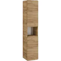 AC-DÉCO Hoge badkamerkast met 2 deuren, een modern meubelstuk voor de badkamer