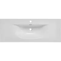 Comad Sky keramische wastafel 120cm wit glans