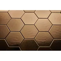 DTG Onda wandtegel hexagon 15x17 goud