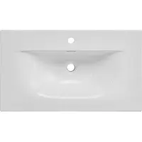 Comad Sky keramische wastafel 90cm wit glans