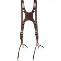 The Hantler Dual camera harness Brandy / Brass, Regular