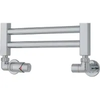 TVS Design Valves 221 aansluitset haaks links chroom