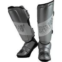 Super Pro Combat Gear Rebel Scheenbeschermers - Grijs/Wit - L