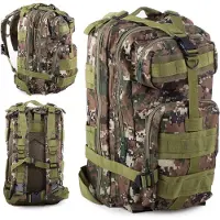 VERK 14359 Militaire rugzak bruin-groen 30 L