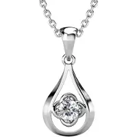 Yolora halsketting met Kalpa Camaka kristal - Zilver