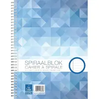 Work spiraalblok A4 - lijn - 70 grams - 100 vel - 5 stuks