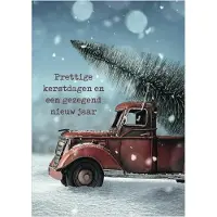 MajesticAlly Christelijke kerstkaarten | Voordeelpakket | 10 kerstkaarten met enveloppen | Prettige kerstdagen - auto |