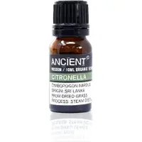 Ancient Wisdom Biologische Etherische Olie Citronella - 10ml - Essentiële Oliën Aromatherapie
