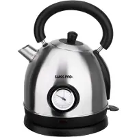 Swiss Pro+ Retro Waterkoker - 2200W - 1.8L - Zilver