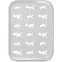 Solstickan Design Solstickan dienblad 20x27 cm Grijs