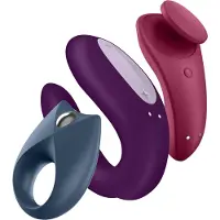 Satisfyer Partner Box 3 | Plezierdoos met app-bediening, dubbele genegenheid, sexy geheim, Royal 1 | Oplaadbaar en waterbestendig (IPX7)