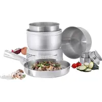 Tatonka - Multi Set + Alcohol Burner - Spirituskookstel One Size, stainless