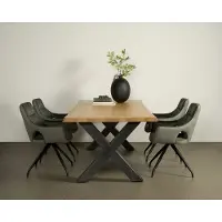 Tower Living Xara Live-edge dining table 200x100 - top 5 (Naturel, 200x100x78cm)