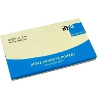 Kangaro Infonotes 125x75mm geel pak a12 bloks