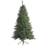 A Perfect Christmas Cleveland Frosted Pine kunstkerstboom - 210 cm - groen - frosted - Ø 115 cm - 792 tips - metalen voet
