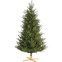 Van Der Gucht Our Nordic Christmas 31HARKDG228 Arkansas Dark Green Wooden LB Base - 228 cm