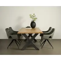 Tower Living Xara Live-edge dining table 220x100 - top 5 (Naturel, 220x100x78cm)
