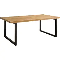 Tower Living Lucca - Dining table 200x100 - metal legs (Naturel, 200x100x78cm)