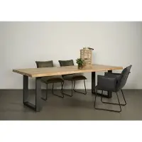 Tower Living Ultimo Live-edge dining table 200x100 - top 5 (Naturel, 200x100x78cm)