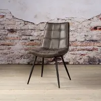 Tower Living SIDD Navarra sidechair - Anthracite (Antraciet, 46x86x59cm)