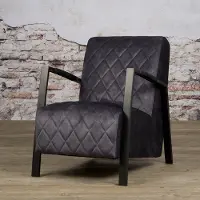 Tower Living Villa coffeechair - Anthracite (Antraciet, 65x86x87cm)