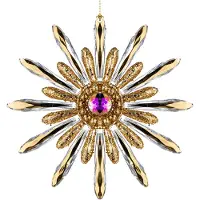 Goodwill Kerstbal-Ster Goud D 12 cm Voordeelaanbod Per 2 Stuks