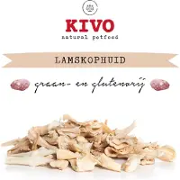 Kivo Petfood Hondensnack Lamskophuid 2 zakken x 200 gram - Graanvrij en Glutenvrij