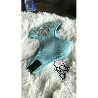 I Love My Dog Hondenharnas Crystal Aqua