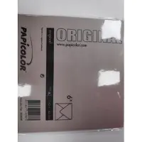 Papicolor Original Envelop Nootbruin 6 stuks 140 x 140 mm