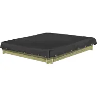 Buitenspeelgoed Keupink Zandbak Afdekhoes Zwart 150x150 cm PVC