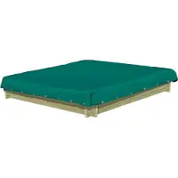 Buitenspeelgoed Keupink Zandbak Afdekhoes Groen 120x120 cm PVC