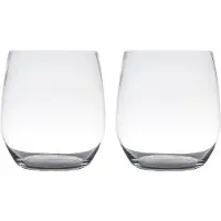 Hakbijl Glass Vaas - Set van 2x stuks - Tony - transparant - glas - 15 x 12 cm - voor bloemen - vazen - voor binnen