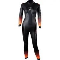 Phelps Pursuit 2.0 - Triathlon Wetsuit - Dames - Zwart/Oranje - S