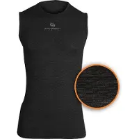 BRUECK Ärmelloses Baselayer-T-Shirt für Herren, Graphit, S. L (SL10100)