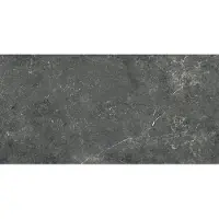 Floorgres Tegel 40 x 80 cm - Zwart - Porcellanato - Rechthoekig - 3 stuks - 0,96 m2 - Natuursteenlook - Wandtegels - Tegels - 761183