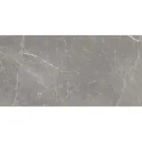 Floorgres Tegel 40 x 80 cm - Donkergrijs - Porcellanato - Rechthoekig - 3 stuks - 0,96 m2 - Natuursteenlook - Wandtegels - Tegels - 761182