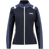 Swix - Langlaufkleding - Infinity Jacket Women Lake Blue voor Dames - Maat M - Marine blauw