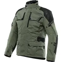 Dainese Ladakh 3L D-Dry motorfiets textieljas, donkergroen/zwart, maat 46