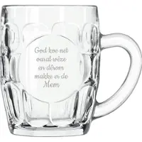 Libbey Bierpul gegraveerd - 55cl - God koe net oaral wêze en dêrom makke er de Mem