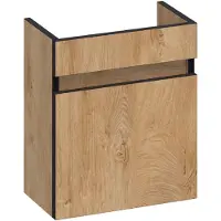 Brauer Joy Edge Fonteinonderkast MFC - Forest Tan - Linksdraaiend - Wastafels - Fonteinen - Fonteinonderkasten - 8720359377845