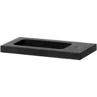 Brauer Lava Fontein - voor fonteinkast - 40x22x3cm - 1 kraangat - zonder overloop - natuursteen - basalt FO-LA401AN