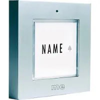 M-E BELL-401-TXS Enkelvoudige deurbeldrukker / zender - voor deurbelsysteem - zilver - 41272