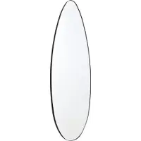Fragix Wandspiegel Noa | Fragix metaal zwart 120x45x3 cm wandspiegels | NADUVI