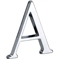 Artitec Mi Satori Huisletter Roman 50mm-A glans chroom