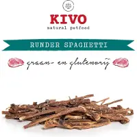 Kivo Petfood Hondensnack Runder Spaghetti 2 zakken x 200 gram - Graanvrij en Glutenvrij