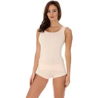 BRUECK Vrouwen, Sportief shirt, Thermo-actief T-shirt Comfort Wol voor dames TA10170 M (M), Beige, M