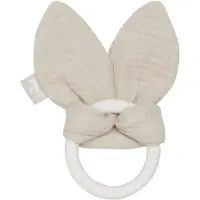 Jollein Bijtring Siliconen Bunny Ears - Nougat