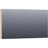 Brauer Impress spiegelkast - 120x70x15cm - zonder verlichting - 2 dubbelzijdige spiegeldeuren - Sunlit SK-IM120SL